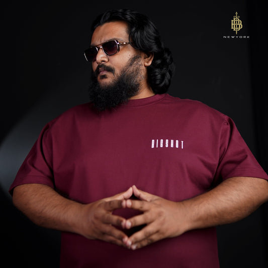 Drop Shoulder Maroon (D-3)