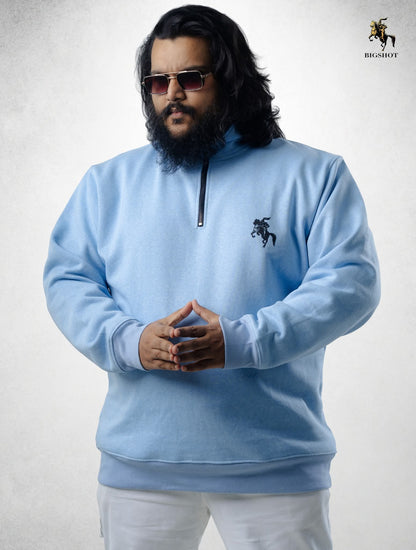 Half Zipper Jacket (D1) - Sky